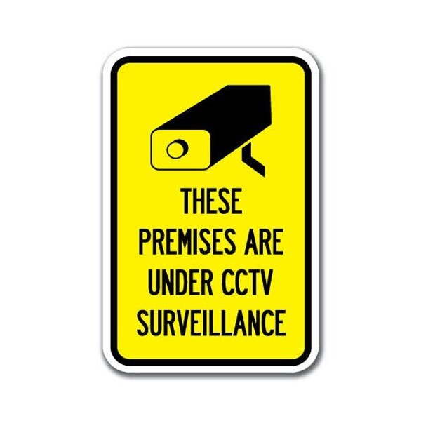 Signmission Safety Sign, 12 in Height, Aluminum, Video Surv - Under CCT A-1218 Video Surv - Under CCT - main